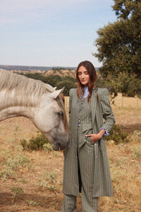 Kaftan Rayas Verde